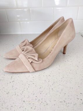 Brand New Sole Society Blush Suede Pointed-Toe Heels | Size 7.5